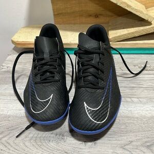 Nike Mercurial Vapor 15 Soccer Cleats DJ5963-040 Men's 7.5 Club FG/MG Black Blue